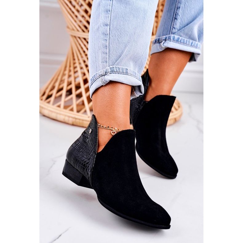 Bottes Femme Maciejka Cuir Noir Serpent 04091-72 1