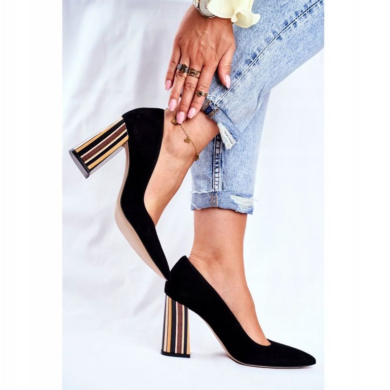 PV3 Escarpins Femme Visconi Daim Noir 7417302/200 2