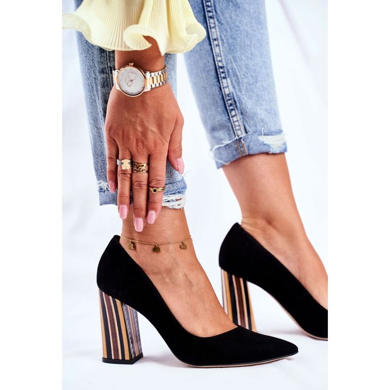 PV3 Escarpins Femme Visconi Daim Noir 7417302/200 le noir 1