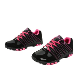 Trekking sportif femme noir W118 le noir rose 2