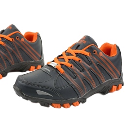 Trekking sportif femme gris W118 orange 1