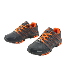 Trekking sportif femme gris W118 orange 2