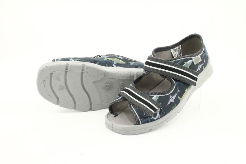 Chaussures pour enfants Befado 969Y158 noir gris 4