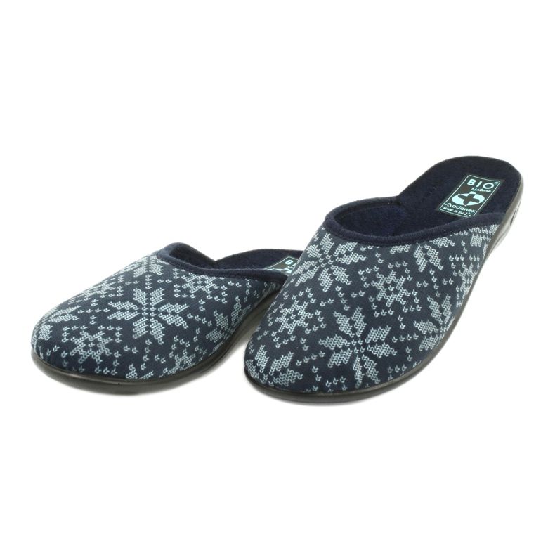 Chaussons Velours Adanex 25405 Bleu marine 2 Chaussons Velours Adanex 25405 Bleu marine 2