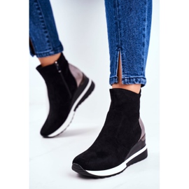 Vinceza Chaussures de sport pour femmes Baskets montantes Noir 21-10573 le noir 2 Vinceza Chaussures de sport pour femmes Baskets montantes Noir 21-10573 le noir 2