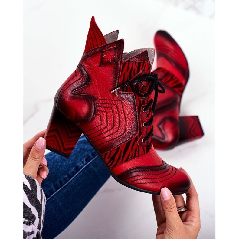 Bottes Femme Cuir Maciejka Rouge 03194 1 Bottes Femme Cuir Maciejka Rouge 03194 1