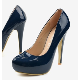 Escarpins classiques bleu marine 0113-4 1