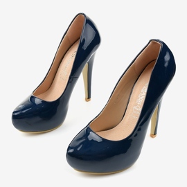 Escarpins classiques bleu marine 0113-4 2