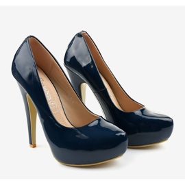 Escarpins classiques bleu marine 0113-4 3