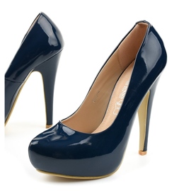 Escarpins classiques bleu marine 0113-4 5
