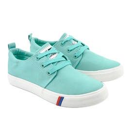 Baskets classiques vertes pour femmes T-1743 3