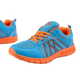 Chaussures de course pour femmes de sport W127 bleu orange 1