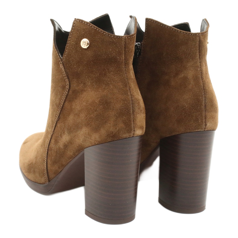 Gamis Bottes en cuir suédé sur le poteau 4018 brun 3 Gamis Bottes en cuir suédé sur le poteau 4018 brun 3