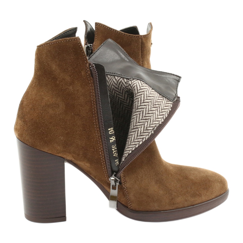 Gamis Bottes en cuir suédé sur le poteau 4018 brun 4 Gamis Bottes en cuir suédé sur le poteau 4018 brun 4