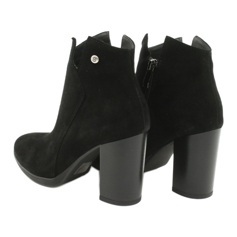 Gamis Bottines en cuir suédé 4018 noir le noir 3