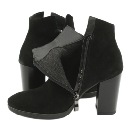 Gamis Bottines en cuir suédé 4018 noir 4