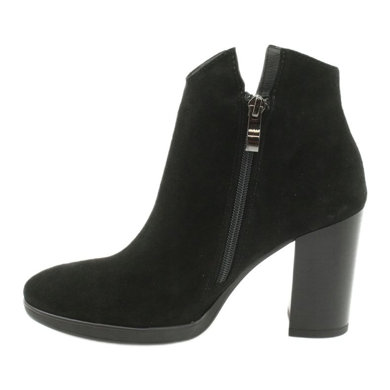 Gamis Bottines en cuir suédé 4018 noir 1