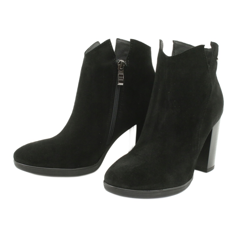 Gamis Bottines en cuir suédé 4018 noir le noir 2