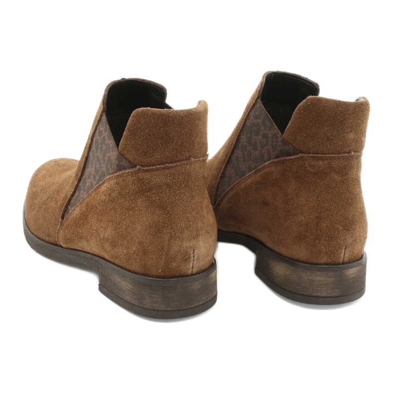 Gamis Bottines à enfiler en daim 4036 marron brun 5