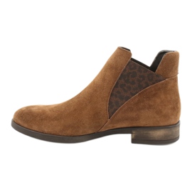 Gamis Bottines à enfiler en daim 4036 marron brun 1