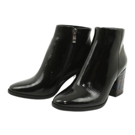 Boots femme laquées noires Kaniowski 3543 le noir 2 Boots femme laquées noires Kaniowski 3543 le noir 2