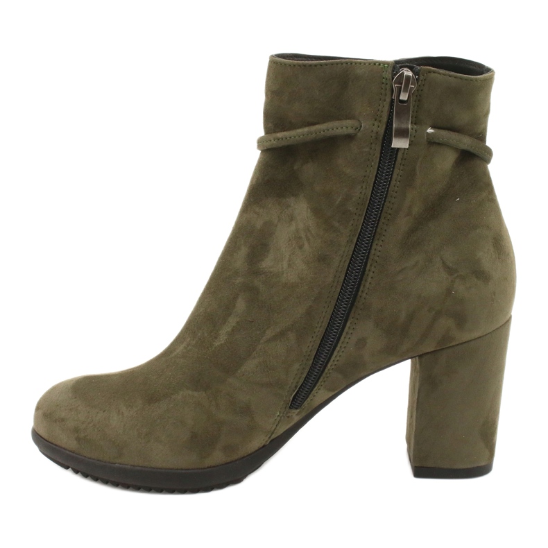 Kaniowski Bottes en cuir sur poteau Vert K-0024/618 1