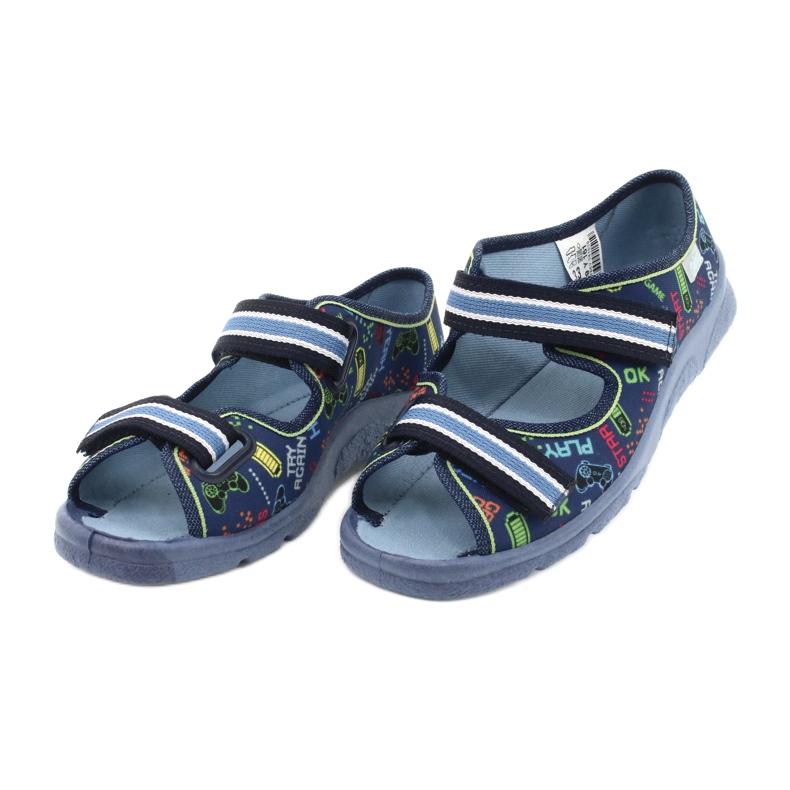 Chaussures pour enfants Befado 969Y161 bleu marine multicolore 3