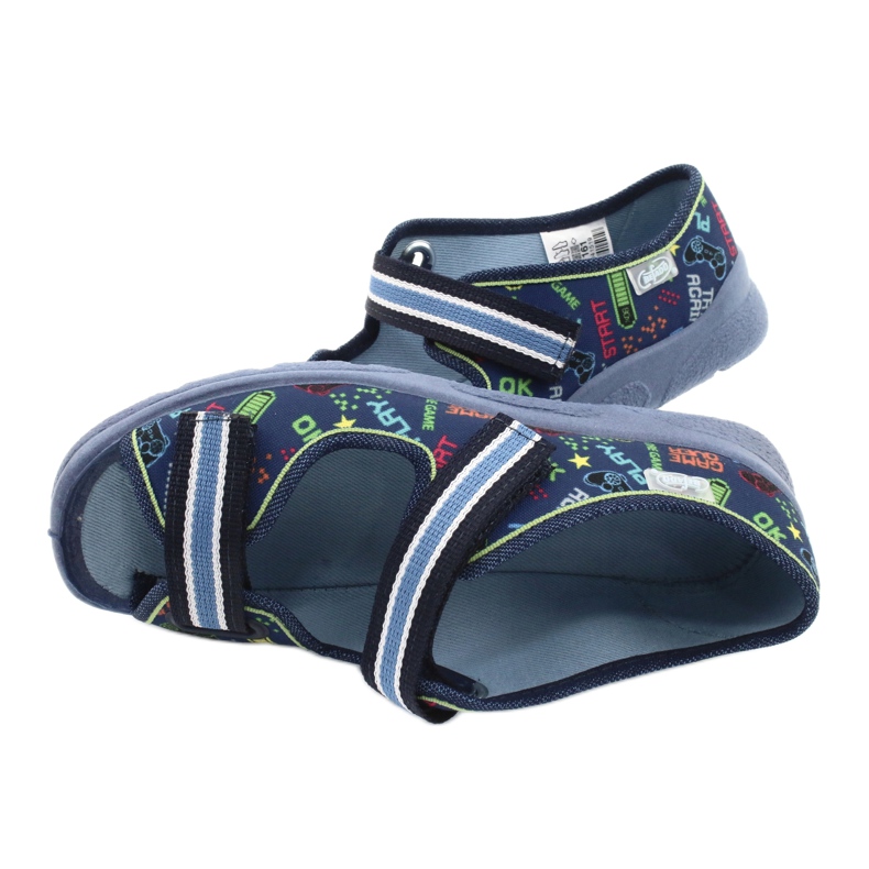 Chaussures pour enfants Befado 969Y161 bleu marine multicolore 5