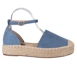 SHELOVET Espadrilles Avec Boucle bleu 6