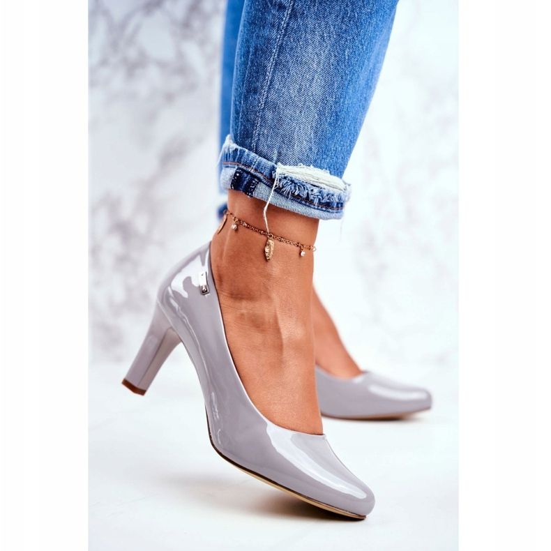 Escarpins femme Sergio Leone Gris Laqué Orsola 1 Escarpins femme Sergio Leone Gris Laqué Orsola 1