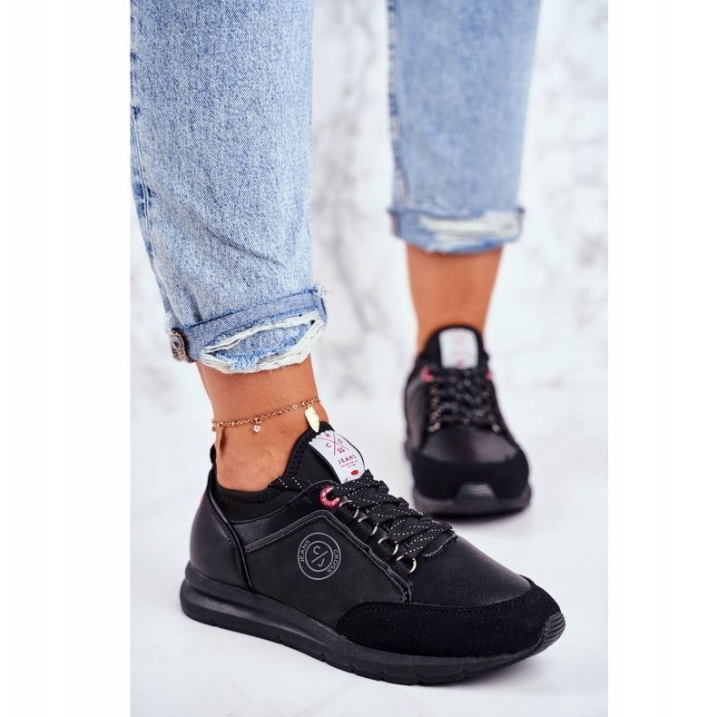 Chaussures de sport pour femmes Baskets Cross Jeans Noir GG2R4046C 1