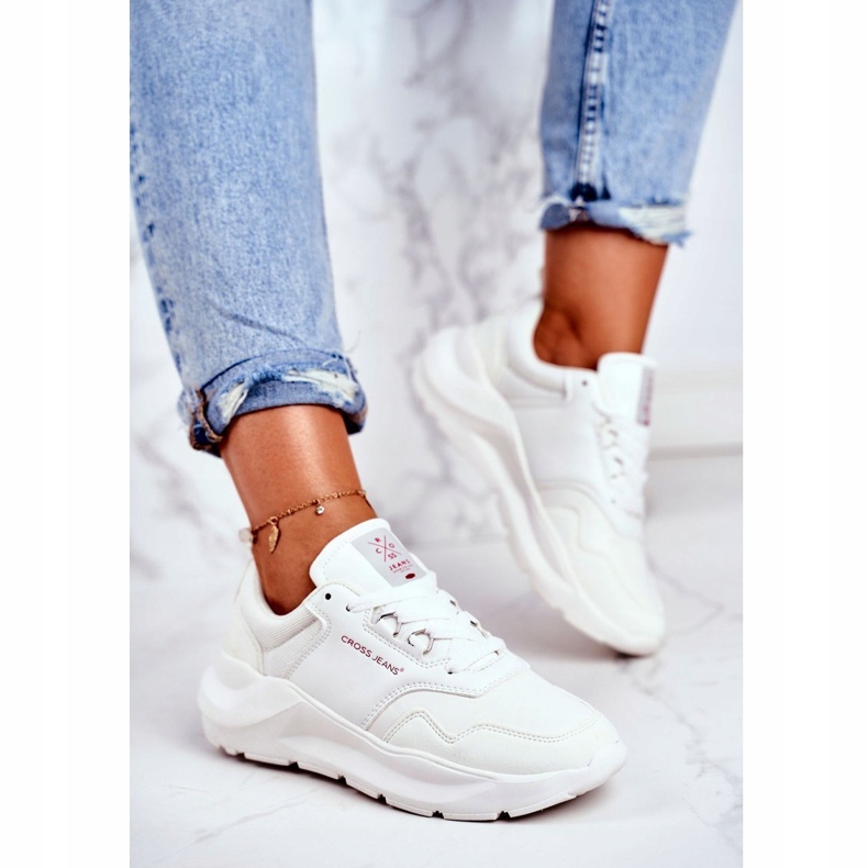 Chaussures de sport pour femmes Baskets Cross Jeans Blanc GG2R4042C 1