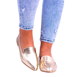 Mocassins Femme Miroir Doré Lu Boo Mireldo d'or 4
