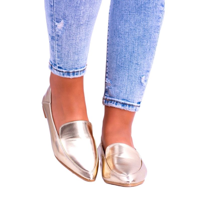 Mocassins Femme Miroir Doré Lu Boo Mireldo 4