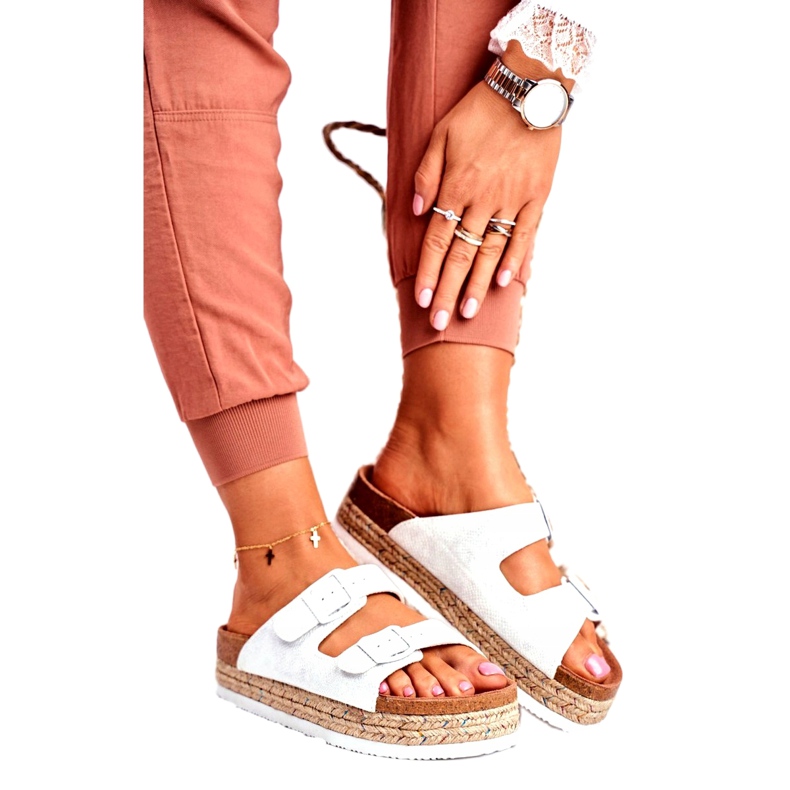 Chaussons Femme Big Star Blanc FF274665 blanche multicolore 1