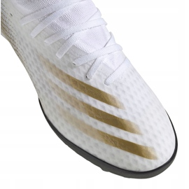 Chaussures de foot Adidas X Ghosted.3 Tf M EG8199 noir, blanc, or blanc 2
