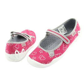 Chaussures pour enfants Befado 114Y310 rose argent gris 4