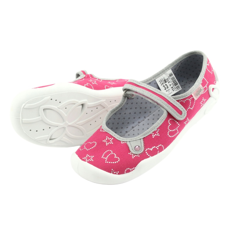 Chaussures pour enfants Befado 114Y310 rose argent gris 5