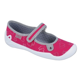 Chaussures pour enfants Befado 114Y310 rose argent gris 1