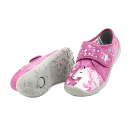 Chaussures enfant Befado 560X118 blanc rose gris 4