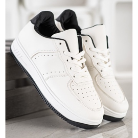 SHELOVET Baskets sur plateforme blanc 1