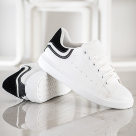 SHELOVET Baskets blanches confortables 4