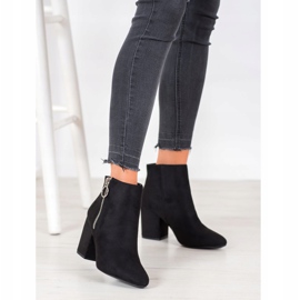 Goodin Bottines noires sur une fermeture éclair le noir 1