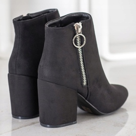 Goodin Bottines noires sur une fermeture éclair le noir 3