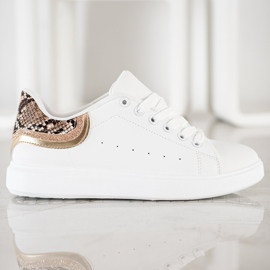 SHELOVET Baskets blanches confortables 1