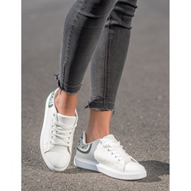 SHELOVET Baskets blanches confortables 1