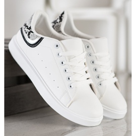 SHELOVET Baskets blanches confortables 2