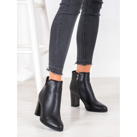 Goodin Bottes élégantes avec des cristaux noir 1