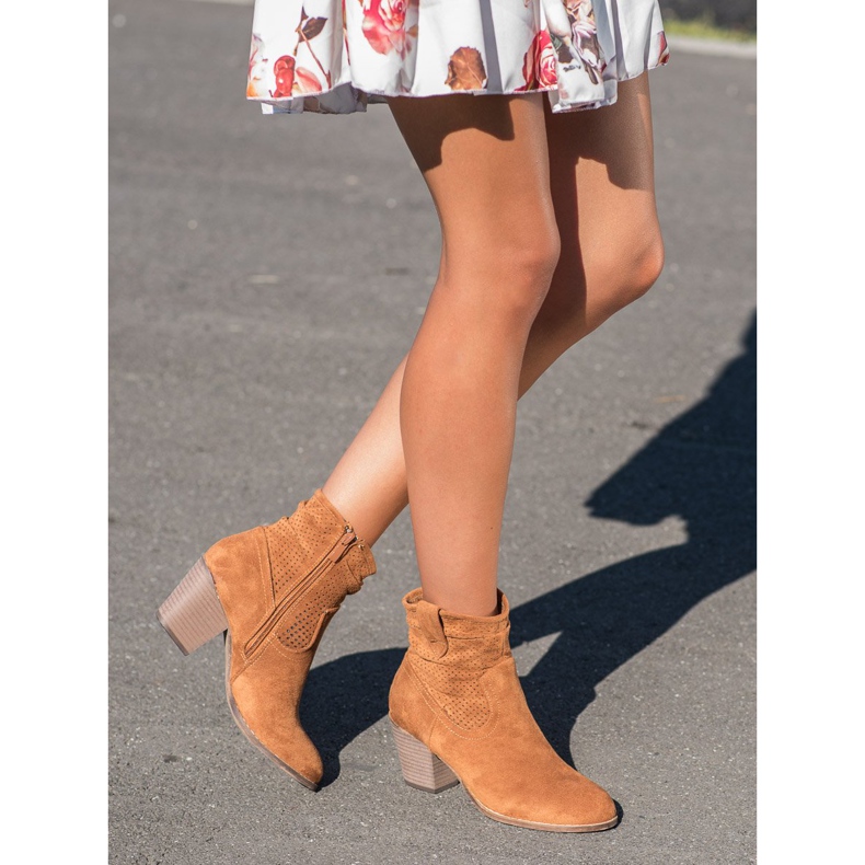 Bestelle Bottes de cowboy ajourées classiques brun 1