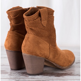Bestelle Bottes de cowboy ajourées classiques brun 3